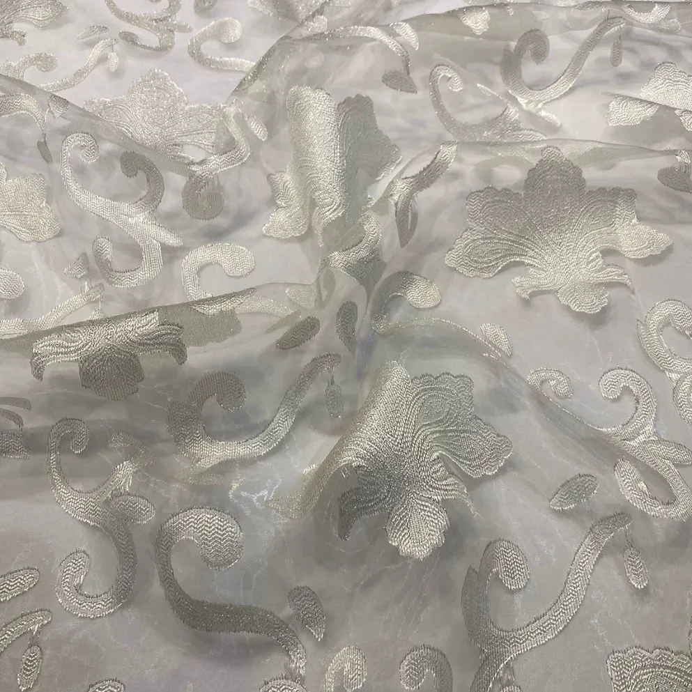 Fleur De Lis Table Runner in Ivory
