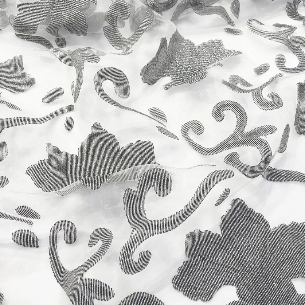 Fleur De Lis Table Runner in Silver