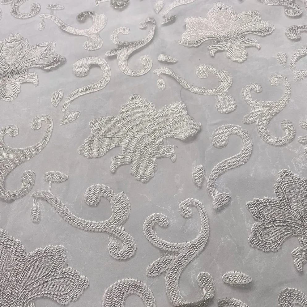 Fleur De Lis Table Runner in White
