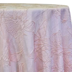 Floral Reef Jacquard Table Linen in Blush