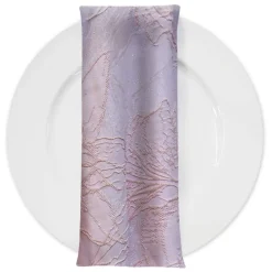 Floral Reef Jacquard Table Napkin in Blush