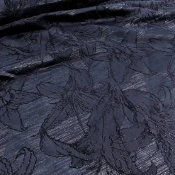 Floral Reef Jacquard Table Runner in Navy