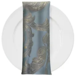 Florence Jacquard Table Napkin in Blue