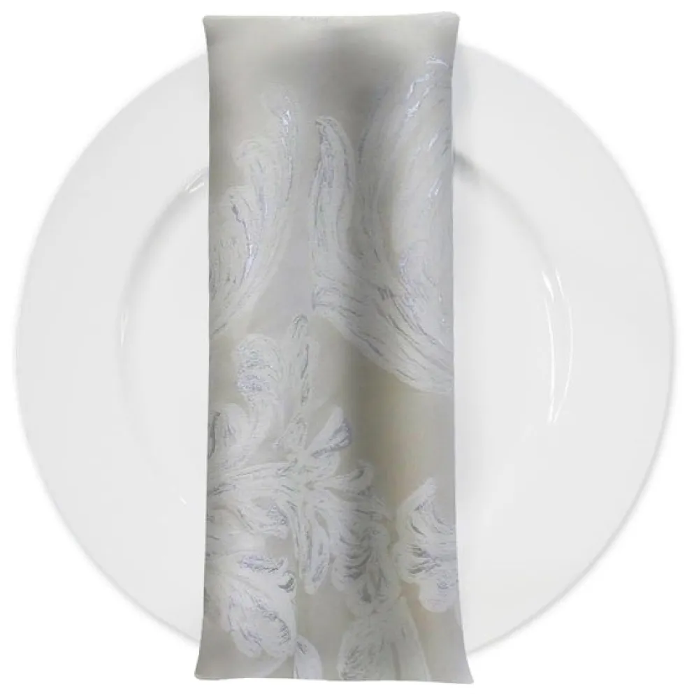Florence Jacquard Table Napkin in Ivory