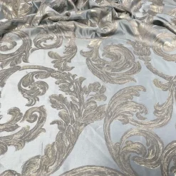 Florence Jacquard Table Runner in Blue