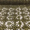 Flower Chain Lace (w/ Poly Lining) Table Napkin in Black and Gold