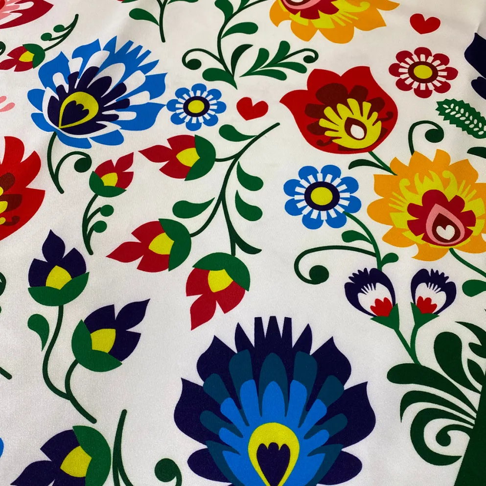 Flower Hoop (Poly Print) Table Runner