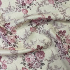 French Floral Table Linen in Blush