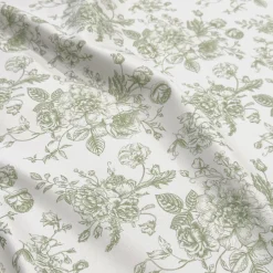 French Toile (Poly Print) Table Napkin in Sage