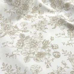 French Toile (Poly Print) Table Napkin in Taupe