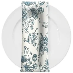 French Toile (Poly Print) Table Napkin in Copen Perry
