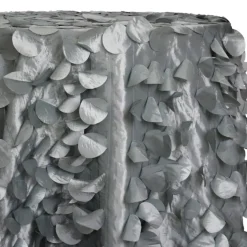 Funzie (Circle Hanging) Taffeta Table Linen in Charcoal