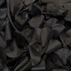 Funzie (Circle Hanging) Taffeta Table Linen in Black