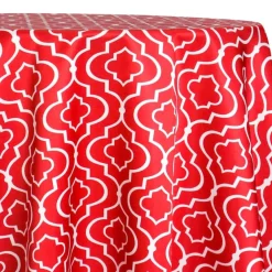 Gatsby Print (Lamour) Table Linen in Red