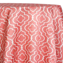Gatsby Print (Lamour) Table Linen in Coral