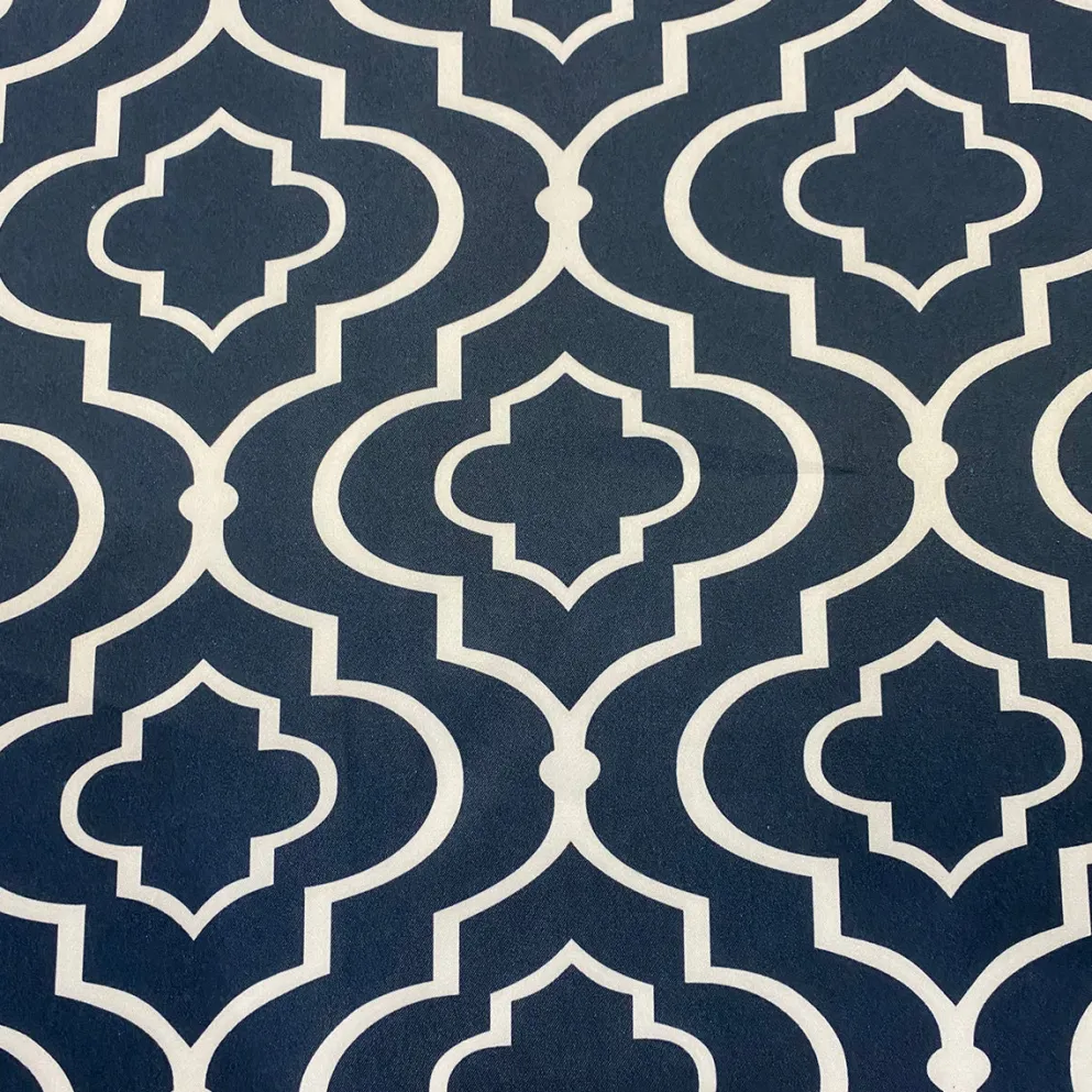 Gatsby Print (Lamour) Table Linen in Navy