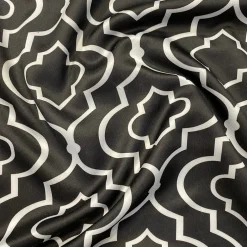 Gatsby Print (Lamour) Table Napkin in Black