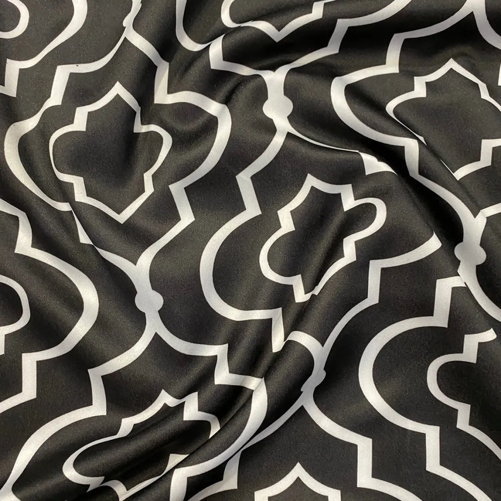 Gatsby Print (Lamour) Table Napkin in Black