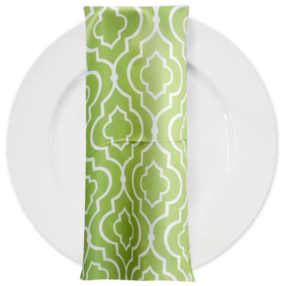 Gatsby Print (Lamour) Table Napkin in Avocado