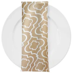 Gatsby Print (Lamour) Table Napkin in Khaki