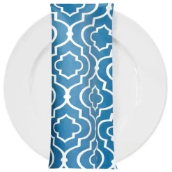 Gatsby Print (Lamour) Table Napkin in Teal