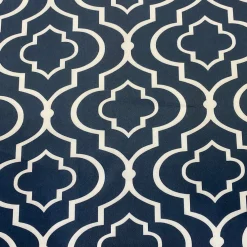 Gatsby Print (Lamour) Table Runner in Navy