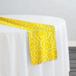 Gatsby Print (Lamour) Table Runner in Yellow