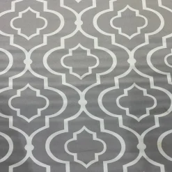 Gatsby Print (Lamour) Table Runner in Silver