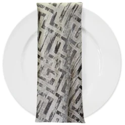 Gio Jacquard Table Napkin in Taupe