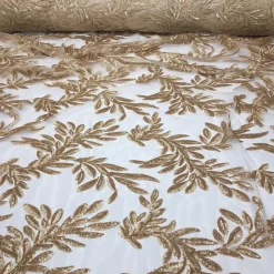 Giselle Sequins Table Runner in Champagne