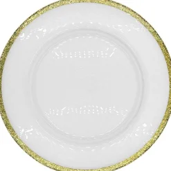 Glimmer - Glass Charger Plate in Champagne (Item # 0334)