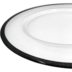 Glimmer - Glass Charger Plate in Black (Item # 0334)