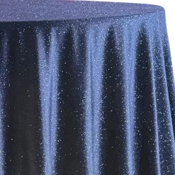 Glitter Velour Table Linen in Navy