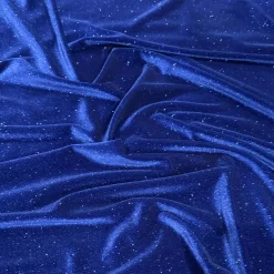 Glitter Velour Table Linen in Royal