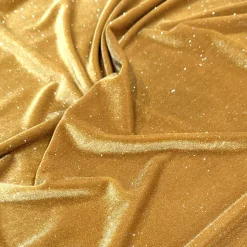Glitter Velour Table Runner in Gold