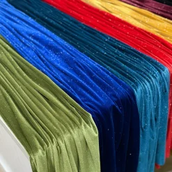 Glitter Velour Table Runner in Navy
