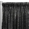 Glitz Sequins Drapery Panel in Black