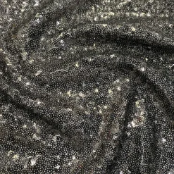 Glitz Sequins Drapery Panel in Black