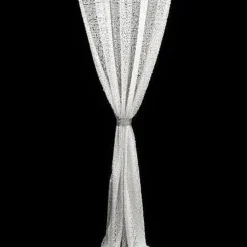 Glitz Sequins Drapery Panel in Silver
