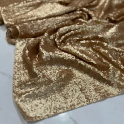 Glitz Sequins Drapery Panel in Antique Gold