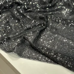 Glitz Sequins Table Linen in Black