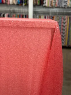 Glitz Sequins Table Linen in Coral