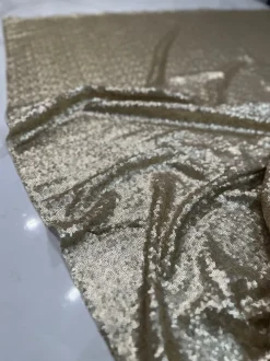 Glitz Sequins Table Linen in Champagne