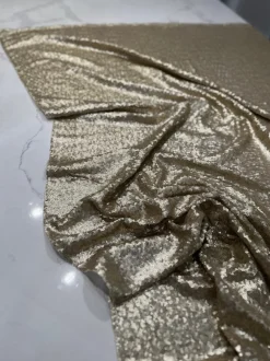 Glitz Sequins Table Linen in Champagne