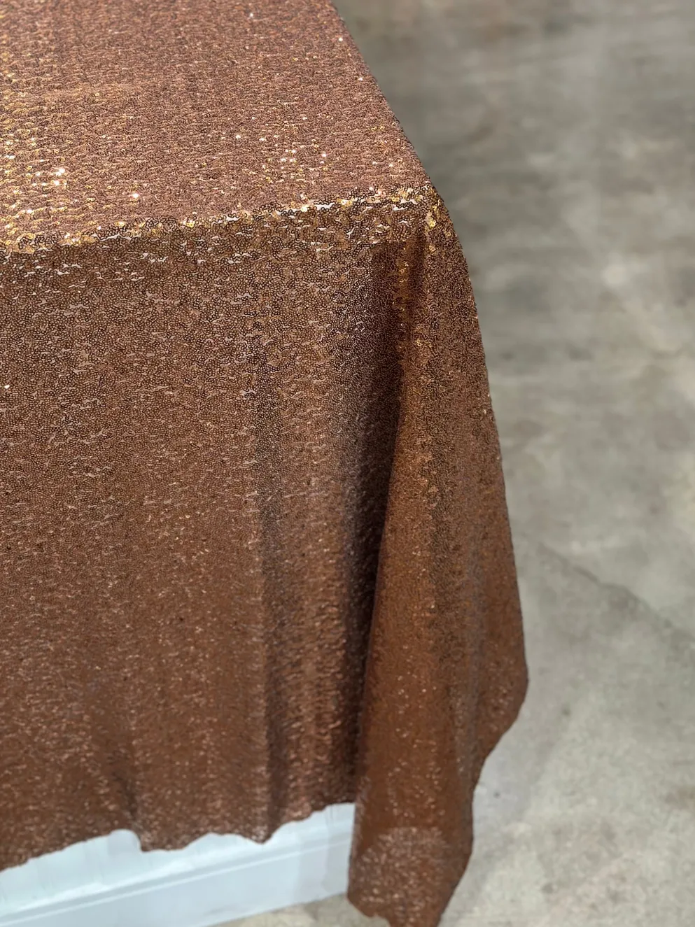 Glitz Sequins Table Linen in Copper