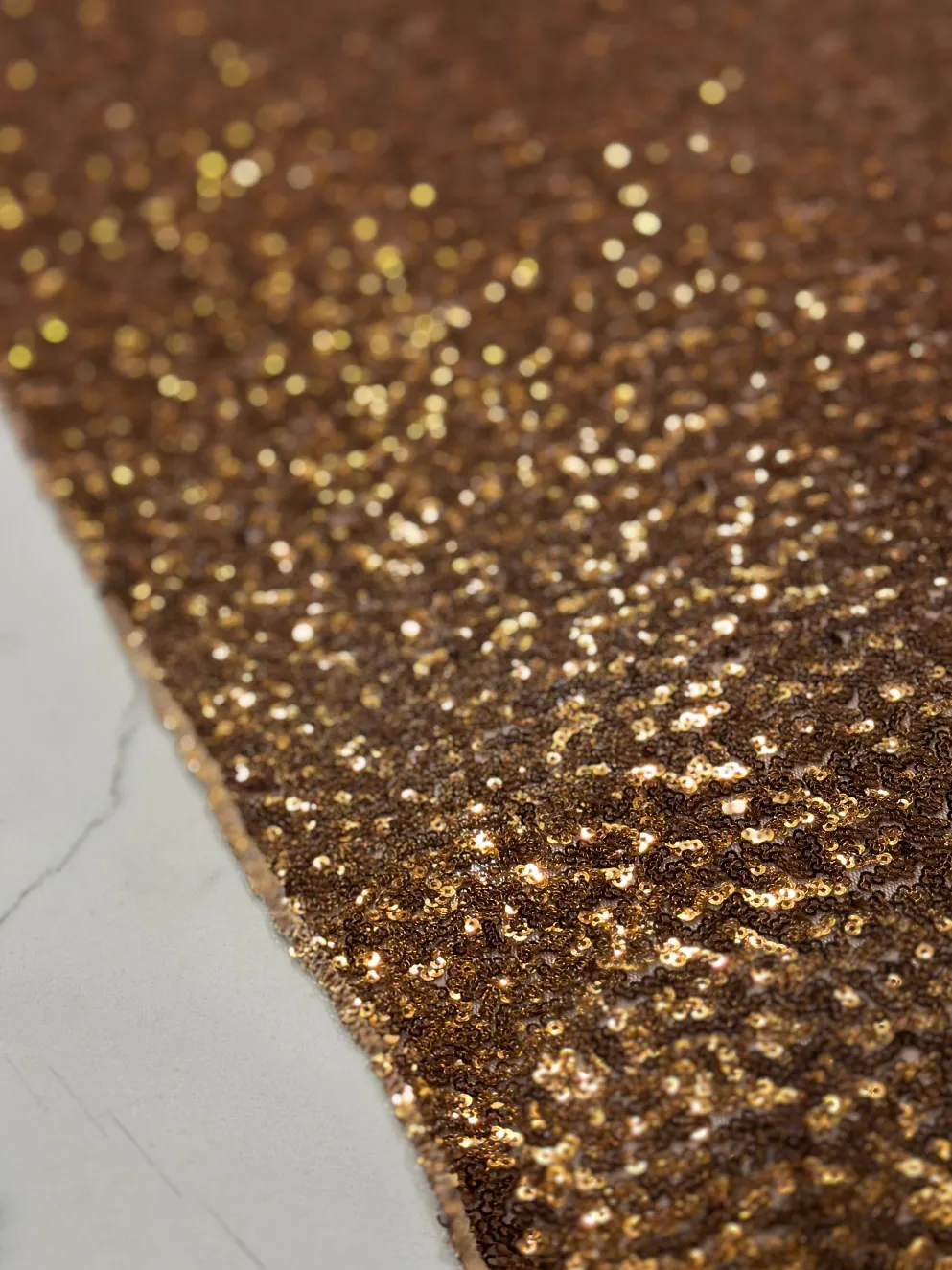 Glitz Sequins Table Linen in Copper