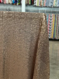 Glitz Sequins Table Linen in Dusty Rose