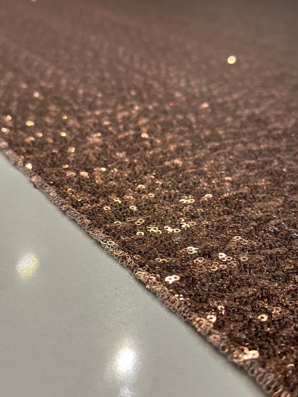 Glitz Sequins Table Linen in Dusty Rose