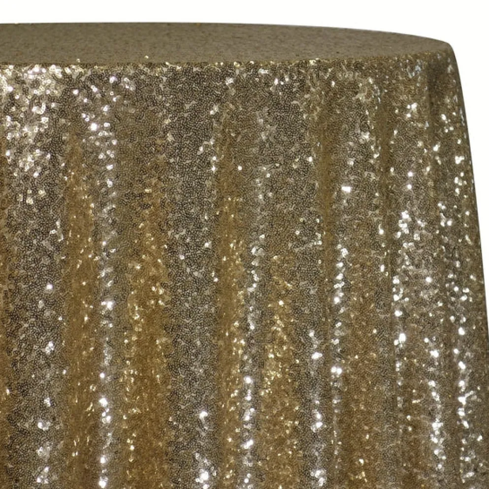Glitz Sequins Table Linen in Gold 18K