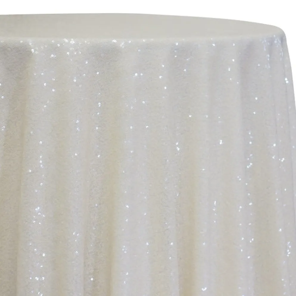 Glitz Sequins Table Linen in Ivory